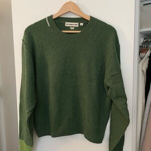 Anya Hindmarch Uniqlo Green Crew Neck Sweater